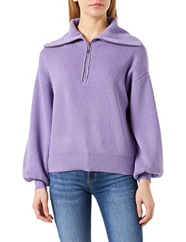 YAS Damen Yasdeli Zip Knit S. Noos Pullover, Bougainvillea, L EU von YAS