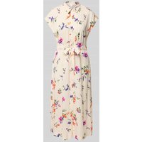 YAS Hemdblusenkleid aus Viskose mit Bindegürtel Modell 'ASINA' in Offwhite, Größe 40 YAS Hemdblusenkleid aus Viskose mit Bindegürtel Modell 'ASINA' in Offwhite, Größe 40 von YAS