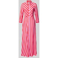 YAS Hemdblusenkleid mit 3/4-Arm Modell 'SAVANNA' in Pink, Größe M von YAS