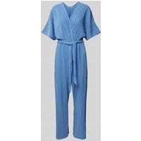 YAS Jumpsuit mit Plisseefalten Modell 'OLINDA' in Hellblau, Größe L von YAS