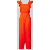 YAS Jumpsuit mit Rüschen Modell 'YASISMA' in Orange, Größe L von YAS