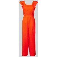 YAS Jumpsuit mit Rüschen Modell 'YASISMA' in Orange, Größe XL von YAS