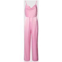 YAS Jumpsuit mit Wasserfall-Ausschnitt Modell 'Dottea' in Fuchsia, Größe L von YAS