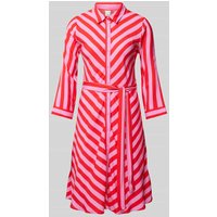 YAS Knielanges Hemdblusenkleid aus reiner Viskose Modell 'SAVANNA' in Pink, Größe XL von YAS