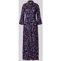 YAS Maxikleid mit Knopfleiste Modell 'SAVANNA' in Rauchblau, Größe M von YAS
