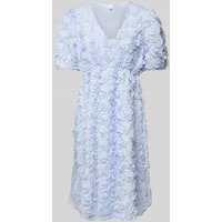 YAS Knielanges Kleid mit Strukturmuster Modell 'ROSIVA' in Hellblau, Größe 34 YAS Knielanges Kleid mit Strukturmuster Modell 'ROSIVA' in Hellblau, Größe 34 von YAS
