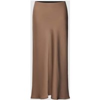 YAS Midirock mit elastischem Bund Modell 'SPELLA ' in Taupe, Größe S von YAS