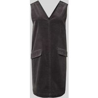 YAS Minikleid mit V-Ausschnitt Modell 'CORDA' in Anthrazit, Größe L von YAS