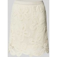 YAS Minirock mit Strukturmuster Modell 'ANULA' in Offwhite, Größe XS von YAS
