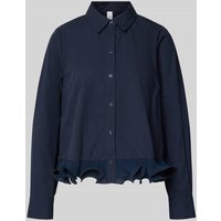 YAS Regular Fit Bluse mit Rüschen Modell 'TRAVIS' in Marine, Größe 40 von YAS