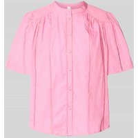 YAS Regular Fit Bluse mit Stehkragen Modell 'GUNIA' in Pink, Größe 40 von YAS