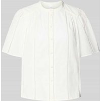 YAS Regular Fit Bluse mit Stehkragen Modell 'GUNIA' in Weiss, Größe 34 von YAS