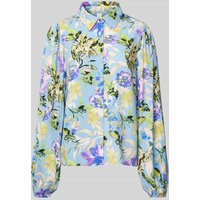 YAS Regular Fit Bluse mit Strukturmuster Modell 'ASINA' in Hellblau, Größe 40 von YAS