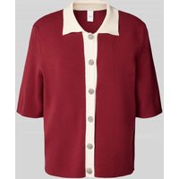 YAS Regular Fit Cardigan aus Viskose-Mix Modell 'Loro' in Dunkelrot Melange, Größe M YAS Regular Fit Cardigan aus Viskose-Mix Modell 'Loro' in Dunkelrot Melange, Größe M von YAS