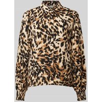 YAS Regular Fit Hemdbluse aus Viskose Modell 'ALIRA' in Hellbraun, Größe L von YAS