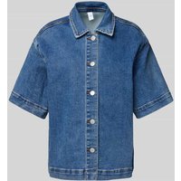 YAS Regular Fit Jeansbluse mit 1/2-Arm Modell 'DOLMA' in Jeansblau, Größe 38 von YAS