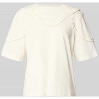YAS Relaxed Fit T-Shirt mit Rundhalsausschnitt Modell 'BRAIDA' in Weiss, Größe L von YAS