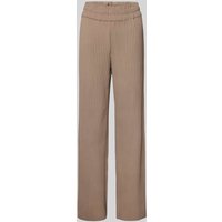 YAS Stoffhose mit elastischem Bund Modell 'ALISA' in Taupe, Größe L von YAS