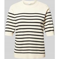 YAS Strickpullover mit 1/2-Ärmel Modell 'LENA' in Offwhite, Größe XL von YAS