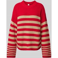 YAS Strickpullover mit Rundhalsausschnitt Modell 'YASRIGA' in Rot, Größe L von YAS