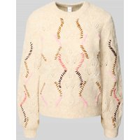 YAS Strickpullover mit Stitchings Modell 'GABBI' in Offwhite, Größe XS YAS Strickpullover mit Stitchings Modell 'GABBI' in Offwhite, Größe XS von YAS
