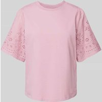 YAS T-Shirt mit Lochmuster Modell 'YASLEX' in Rose, Größe M von YAS