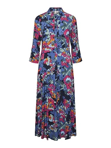 YAS Damen Yassavanna Long Shirt Dress S. Noos Kleid, Garden Topiary, XL EU von YAS