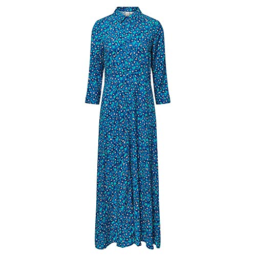 YAS Damen Yassavanna Long Shirt Dress S. Noos Kleid, Pool Green/Aop:polly Print, M EU von YAS