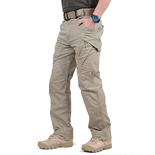 YASHANG Herren Kampfhose City Tactical Cargo Pants Hose Lässige Multi Pockets Stretch Outdoor Wanderhose von YASHANG