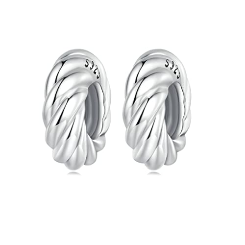 YASHUO Clip Charm Spacer Bead für Damen Charm Armbänder 925 Sterling Silber Charms Runde Stopper Perlen für Charm Armbänder Geburtstag Valentinstag Geburtstag für Frau Mutter Schwester, Silber von Yashuo