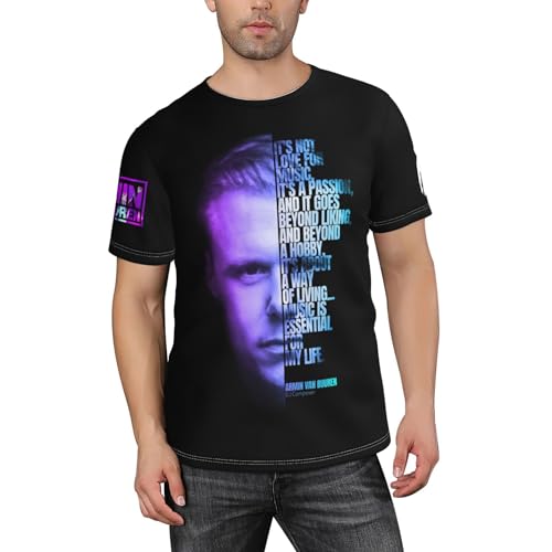 Herren DJ Singer Van Buuren Klassisches T-Shirt Modedrucke Kurzarm-Shirt für Männer Eine Vielzahl Von Mustern Setzen Sie EIN Statement Mehrfarbig XL Herren DJ Singer Van Buuren Klassisches T-Shirt Modedrucke Kurzarm-Shirt für Männer Eine Vielzahl Von Mustern Setzen Sie EIN Statement Mehrfarbig XL von YASTEN NAUIFAT