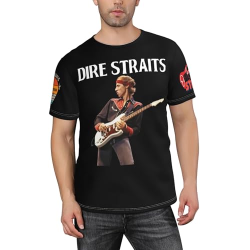 Herren Straits Rock Band Dire Klassisches T-Shirt Modedrucke Kurzarm-Shirt für Männer Eine Vielzahl Von Mustern Setzen Sie EIN Statement Mehrfarbig 3XL Herren Straits Rock Band Dire Klassisches T-Shirt Modedrucke Kurzarm-Shirt für Männer Eine Vielzahl Von Mustern Setzen Sie EIN Statement Mehrfarbig 3XL von YASTEN NAUIFAT