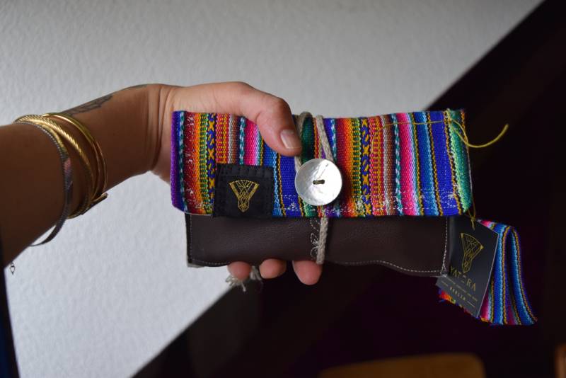 Rainbow M21 Tabaktasche Drehertasche | Tabakbeutel Leinen Handgemacht Vegan von YATORA