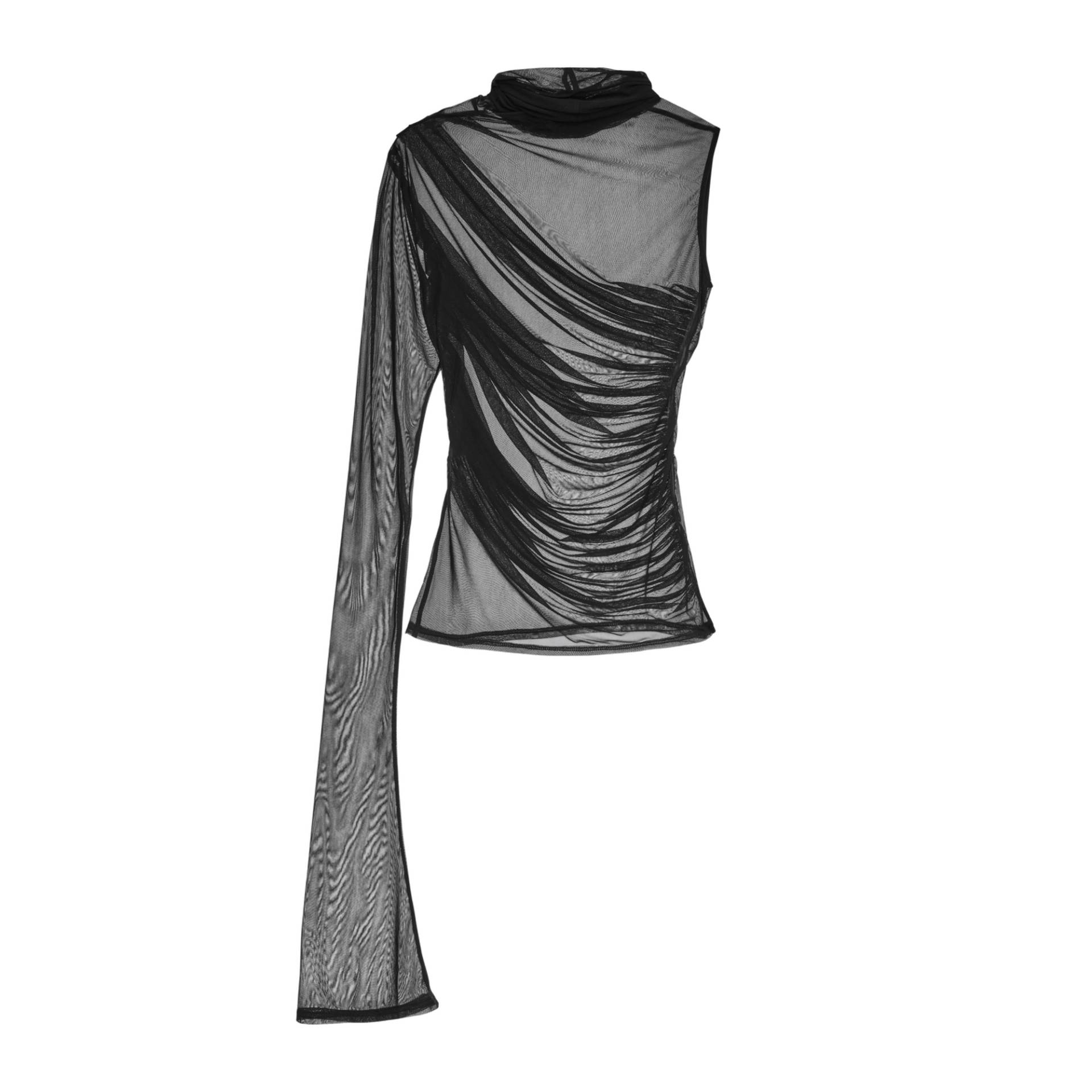 YAVORSKA | Asymmetric Transparent Blouse | Women's Black Blouses YAVORSKA | Asymmetric Transparent Blouse | Women's Black Blouses von YAVORSKA