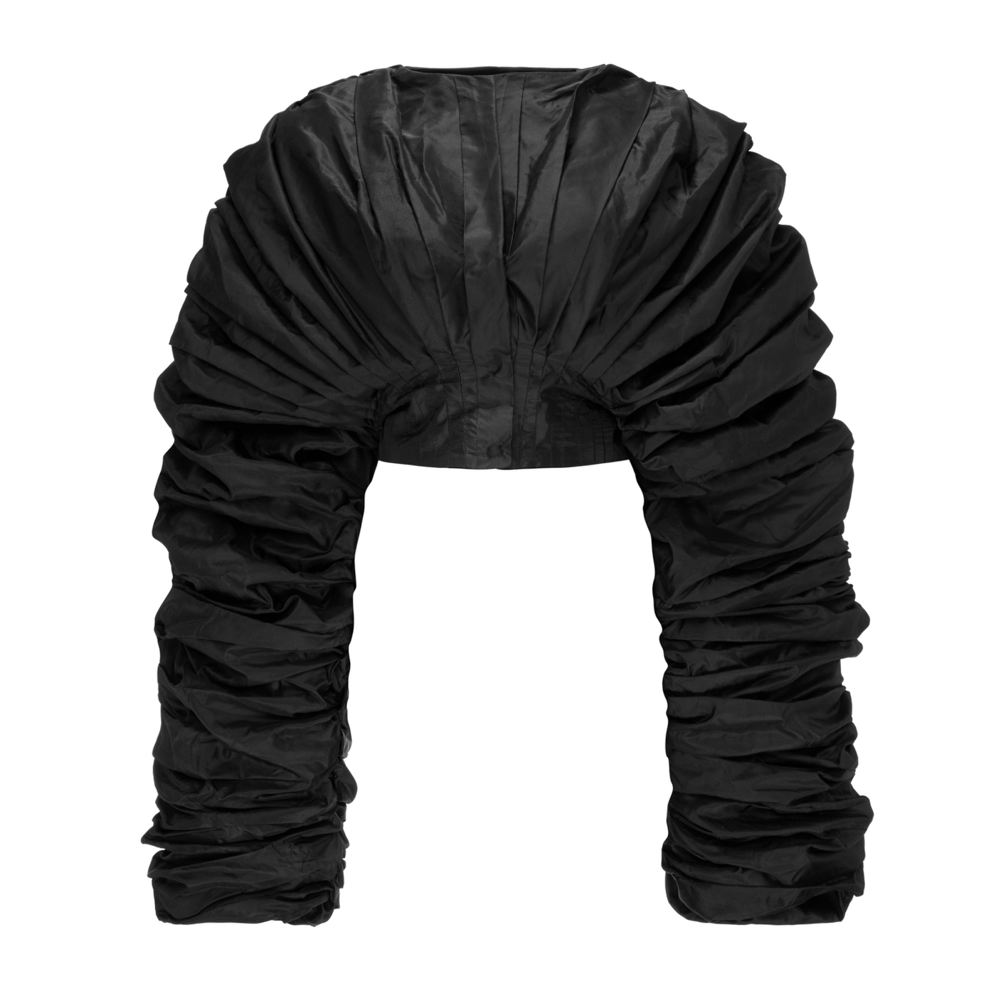 Crinkled Modern Jacket - Black - M - YAVORSKA - Cropped jackets Crinkled Modern Jacket - Black - M - YAVORSKA - Cropped jackets von YAVORSKA