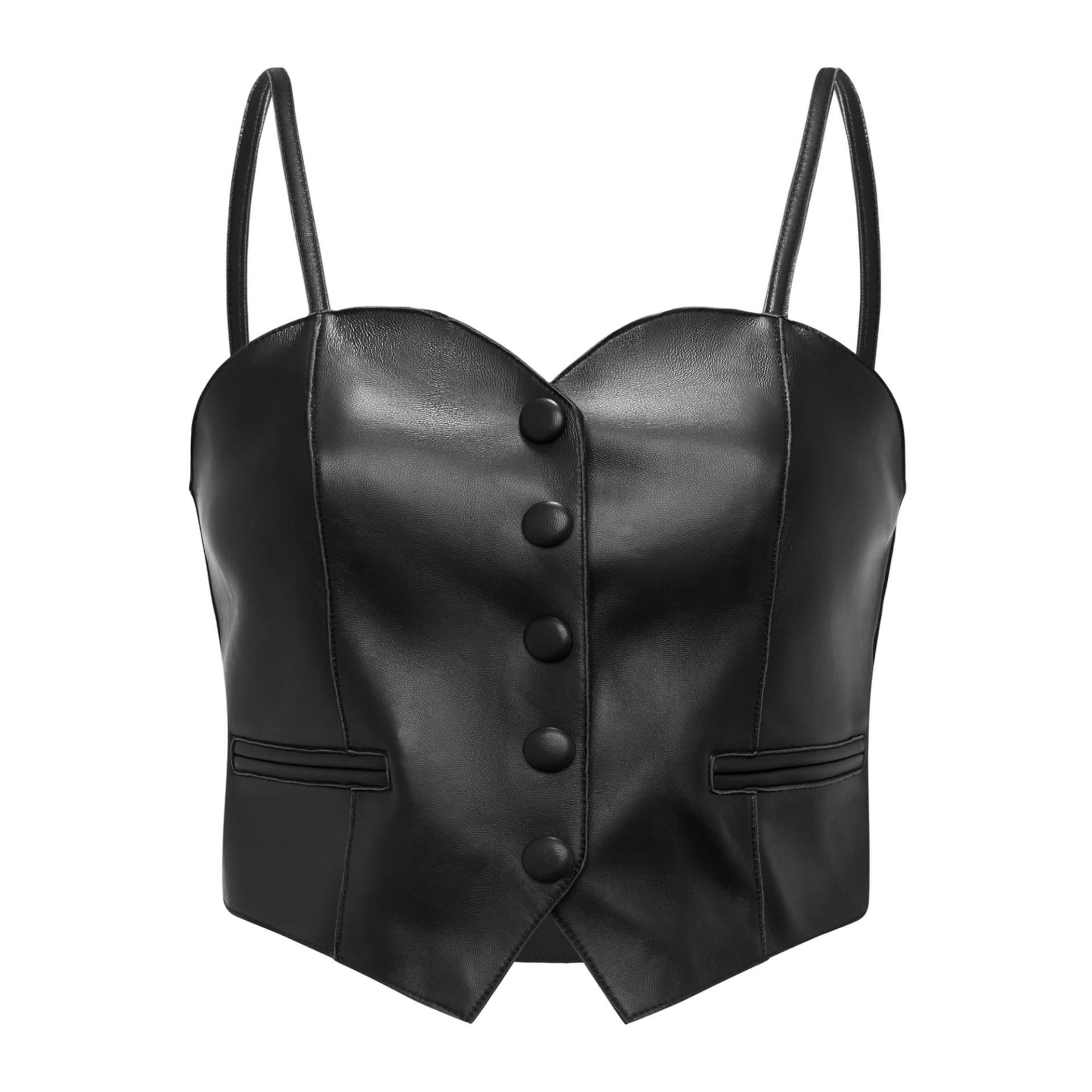 YAVORSKA | Leather Corset In Black | Women's Black Corsets YAVORSKA | Leather Corset In Black | Women's Black Corsets von YAVORSKA