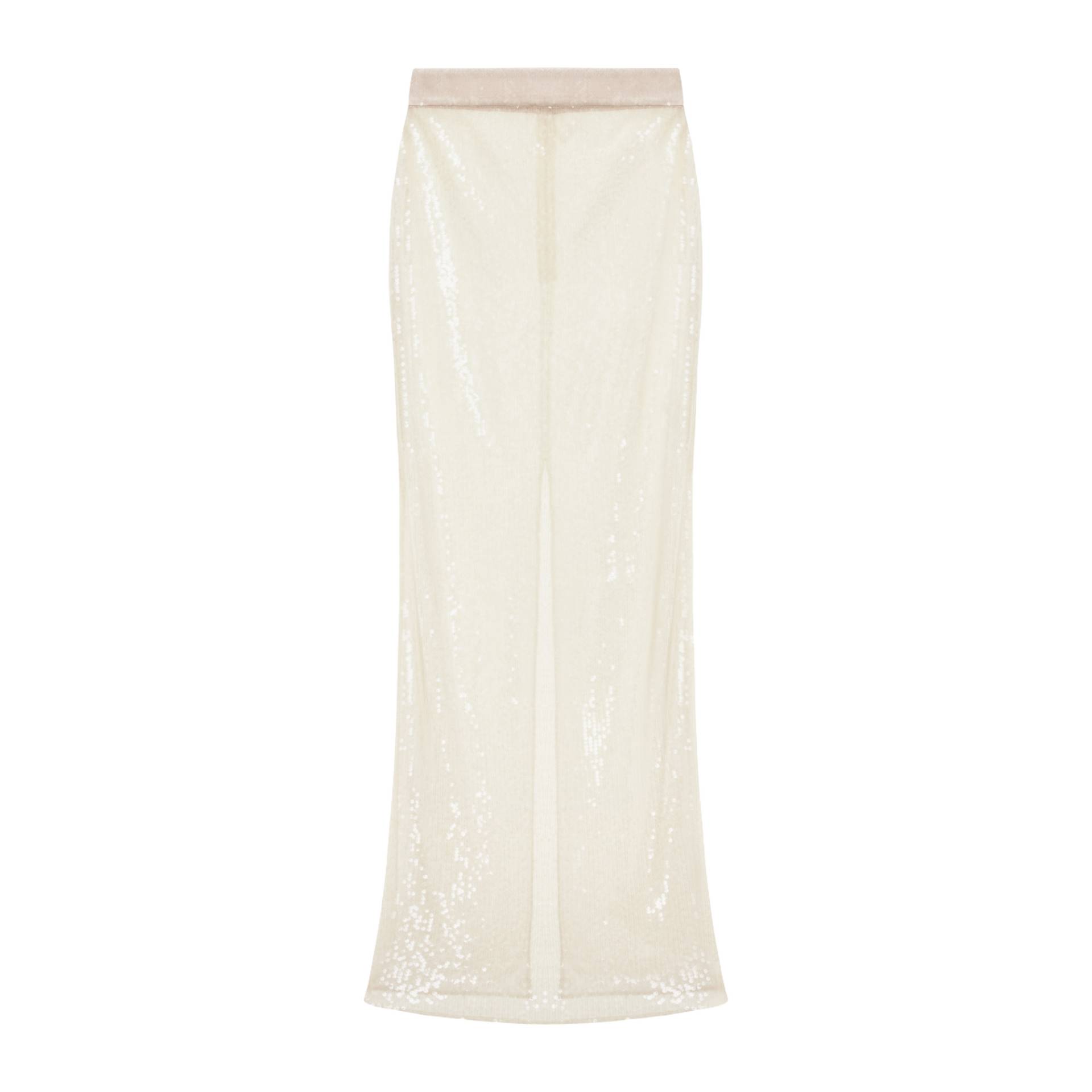 Long Sequin Skirt - White - L - YAVORSKA - Maxi skirts von YAVORSKA