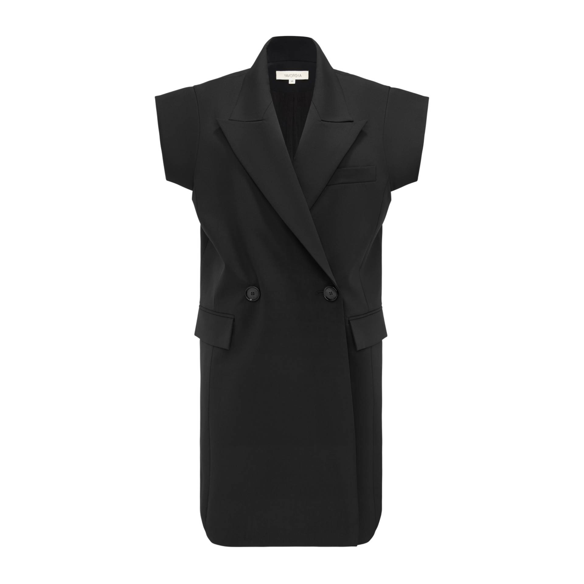 YAVORSKA | Long Sleeveless Vest | Women's Black Vests YAVORSKA | Long Sleeveless Vest | Women's Black Vests von YAVORSKA