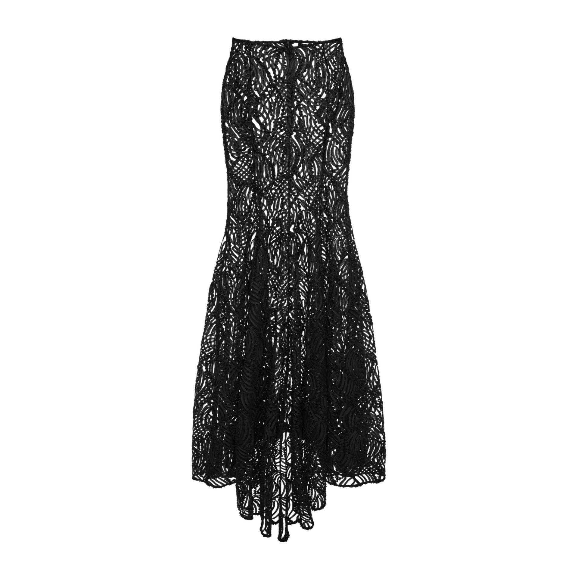 Maxi Flared Openwork Skirt - Black - XL - YAVORSKA - Maxi skirts Maxi Flared Openwork Skirt - Black - XL - YAVORSKA - Maxi skirts von YAVORSKA