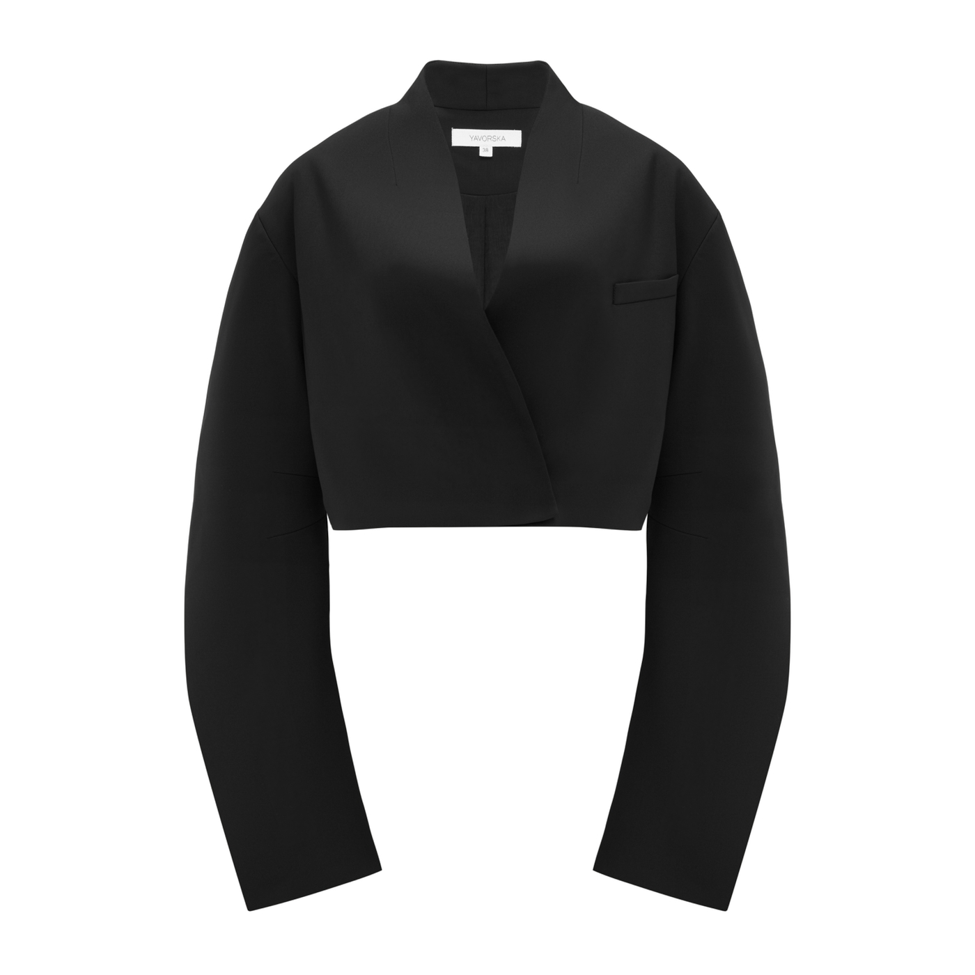 YAVORSKA | Short Blazer With Fancy Sleeves | Women's Black Blazers YAVORSKA | Short Blazer With Fancy Sleeves | Women's Black Blazers von YAVORSKA