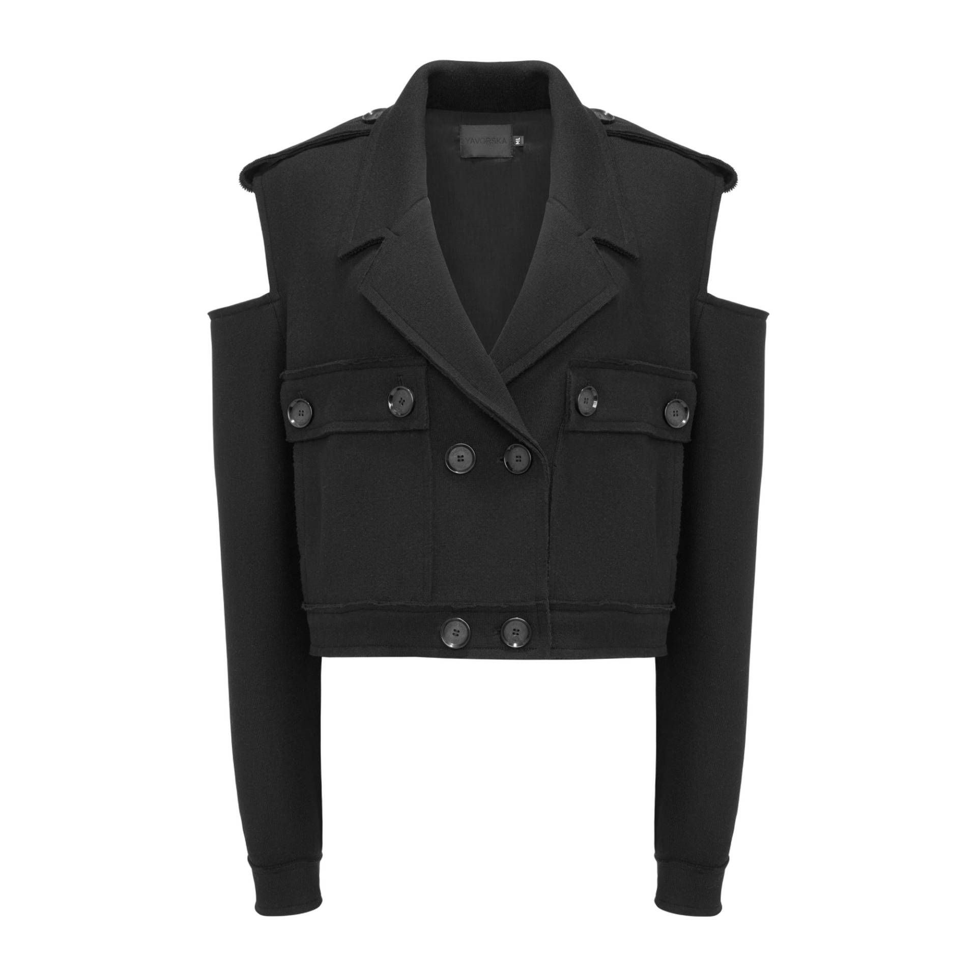 YAVORSKA | Shoulderless Wool Jacket | Women's Black Jackets YAVORSKA | Shoulderless Wool Jacket | Women's Black Jackets von YAVORSKA