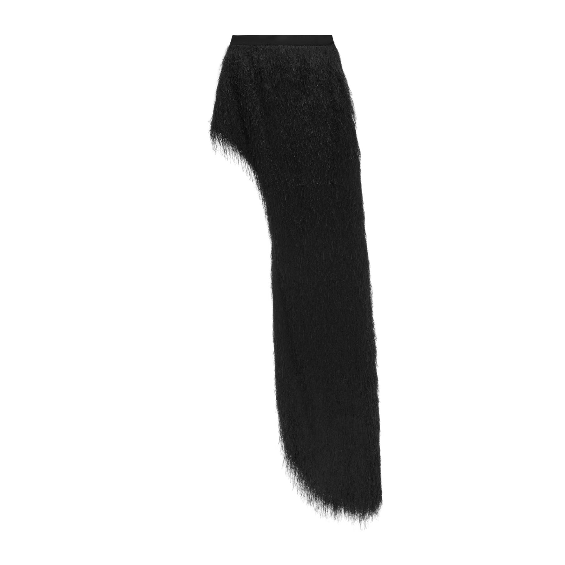 Skirt With Side Cutout And Fringes - White - M - YAVORSKA - Skirts Skirt With Side Cutout And Fringes - White - M - YAVORSKA - Skirts von YAVORSKA