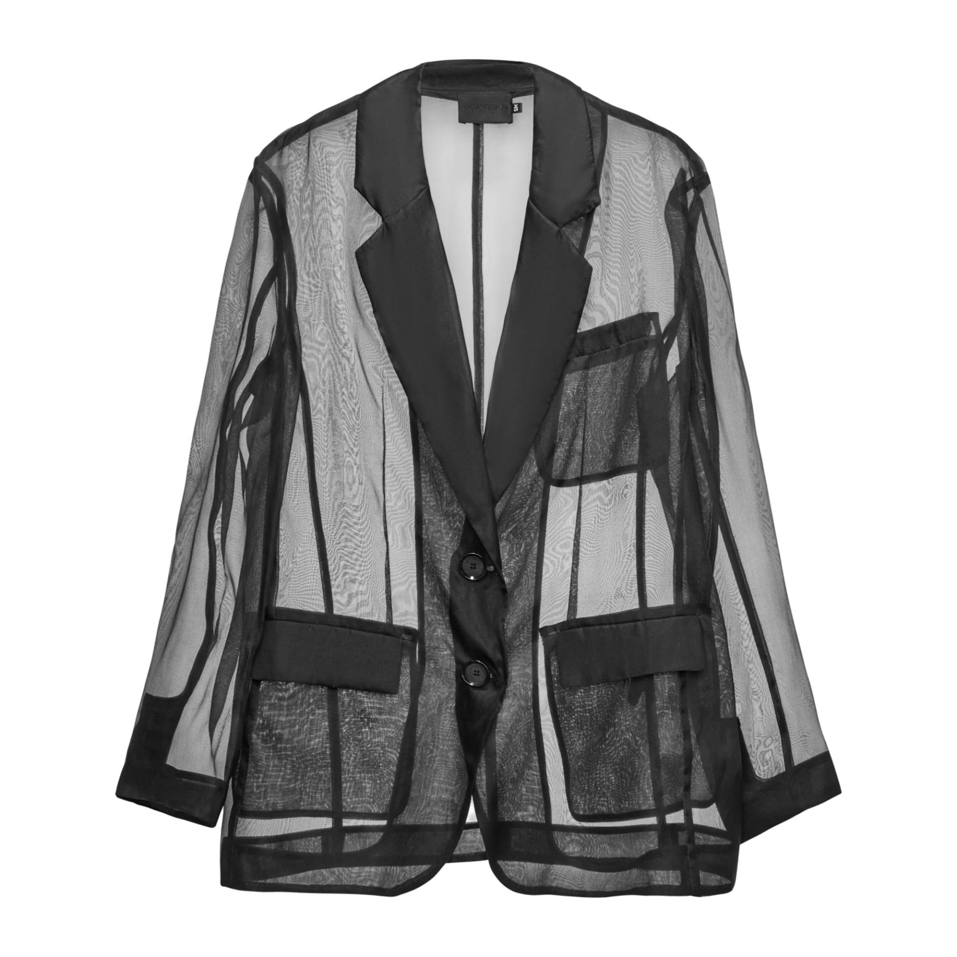 YAVORSKA | Transparent Organza Blazer | Women's Black Blazers YAVORSKA | Transparent Organza Blazer | Women's Black Blazers von YAVORSKA