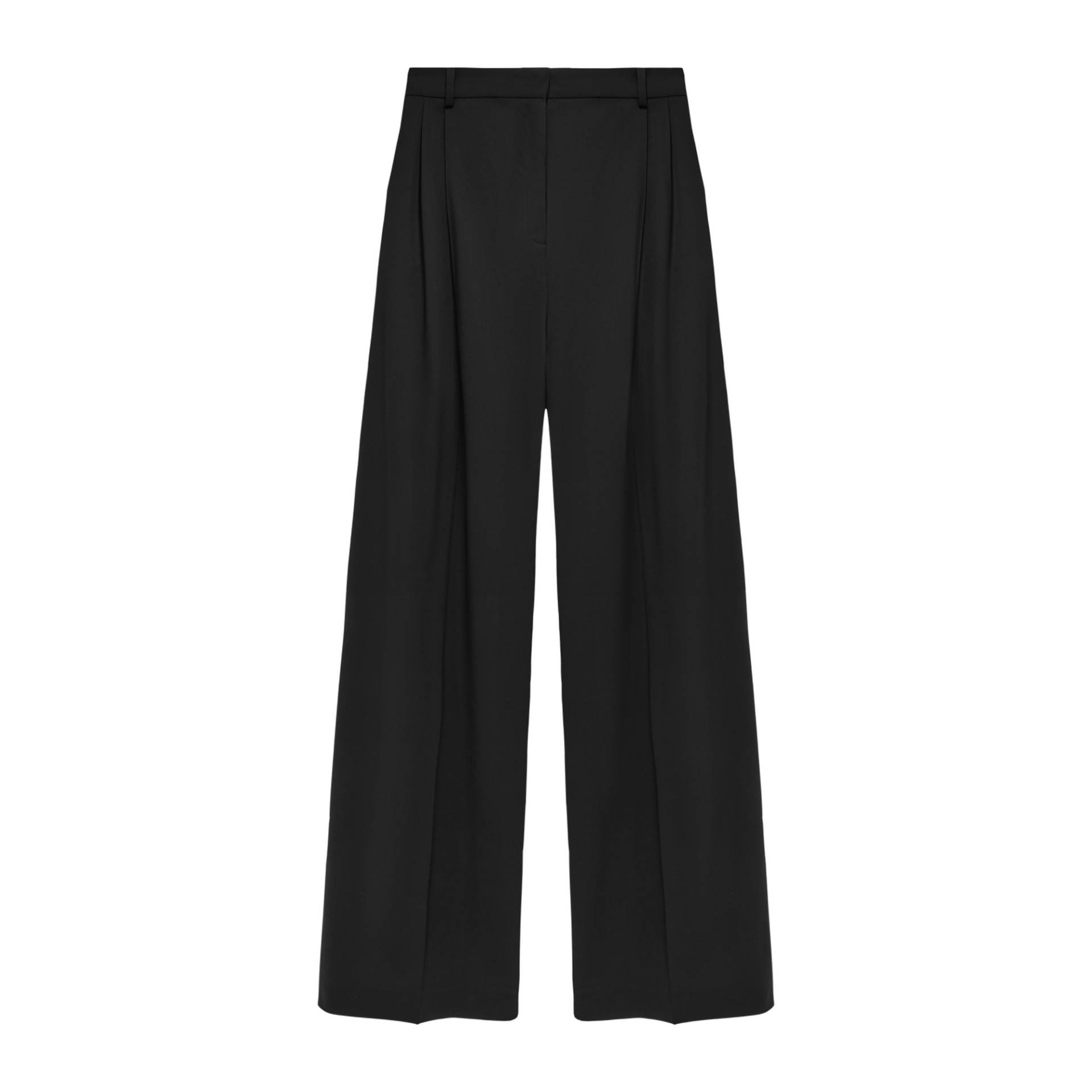 Wide Leg Tailored Trousers - Black - S - YAVORSKA - Wide leg pants von YAVORSKA