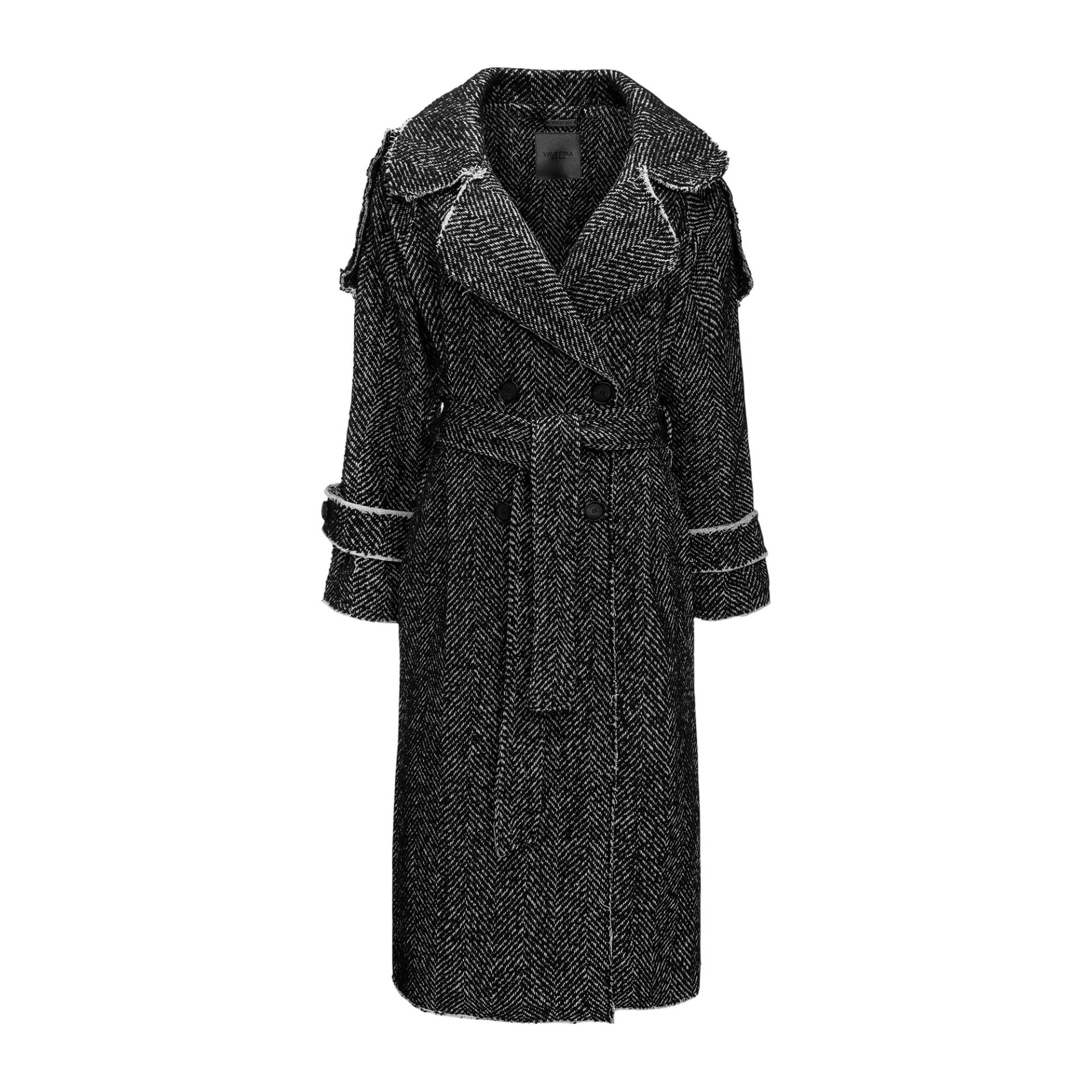Wrap Coat In Grey - Grey - L - YAVORSKA - Coats von YAVORSKA