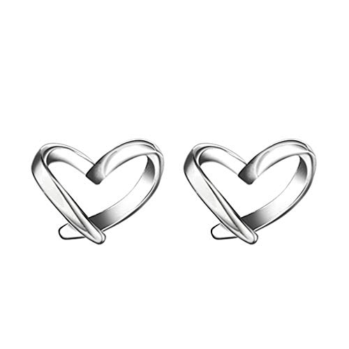 YAXUN Herz Ohrringe für Damen 925 Sterling Silber Herz Ohrstecker Ohrringe Hypoallergene Ohrschmuck für Frauen und Mädchen von YAXUN