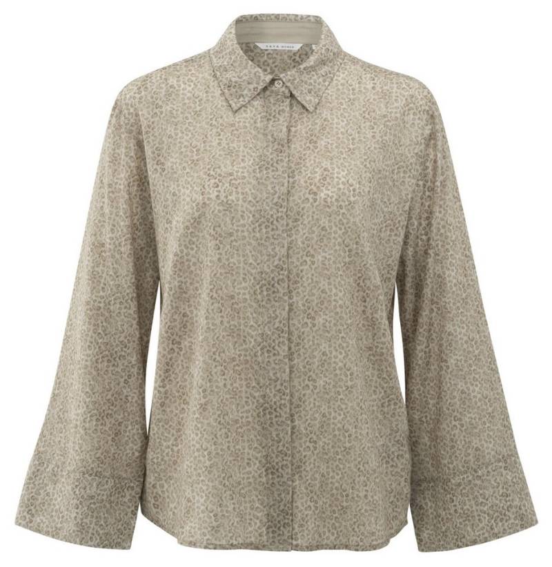 YAYA Kurzarmbluse Bluse mit Leopardenmuster von YAYA