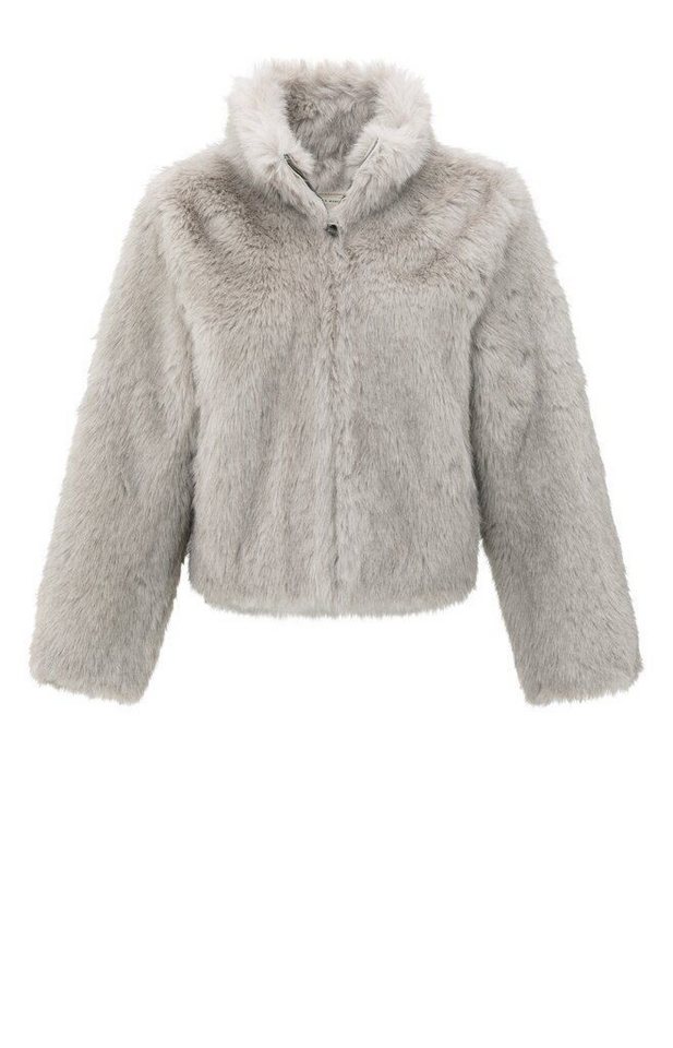 YAYA Outdoorjacke Jacke aus Fellimitat von YAYA