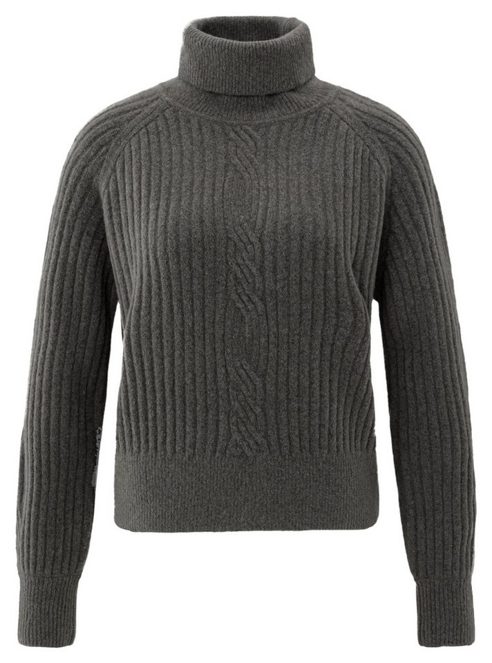 YAYA Rollkragenpullover Pullover mit Zopfmusterdetail von YAYA