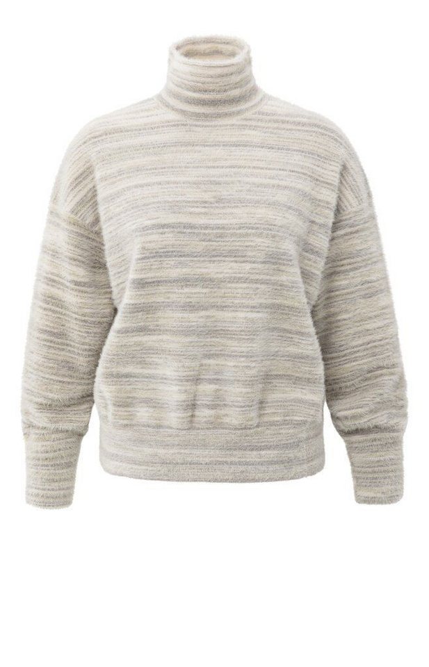 YAYA Rollkragenpullover Pullover mit dezenten Streifen von YAYA